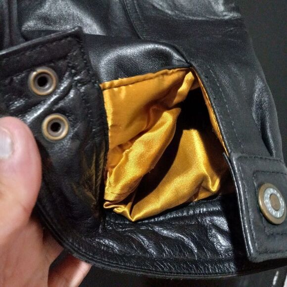 Vintage Leather Jacket The England Nappa Boston Traders - Picture 11 of 14